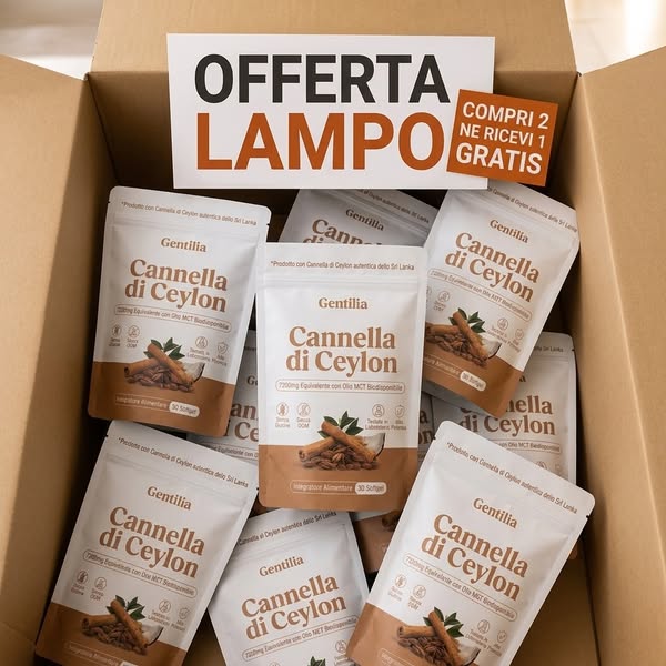 Cannella di Ceylon 7200mg Equivalente in Olio MCT