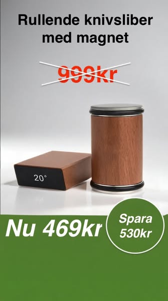 Årets knivsliber 2025, nu til super-tilbud. Gør det til en fornøjelse at stå i køkkenet! Forvandl alle dine knive derhjemme til professionel