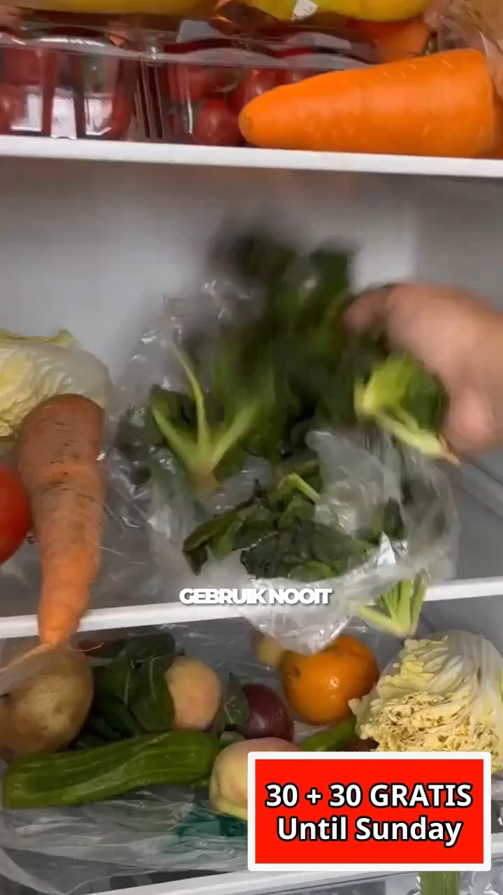 Houd eten vers met 30+30 GRATIS actie
