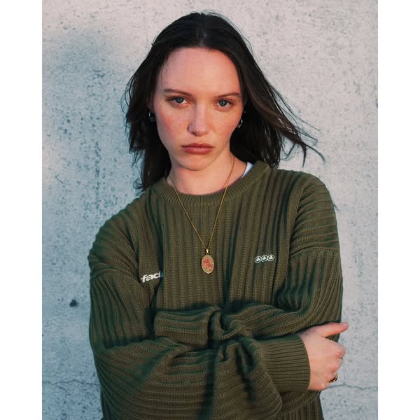 Olive Green Knit