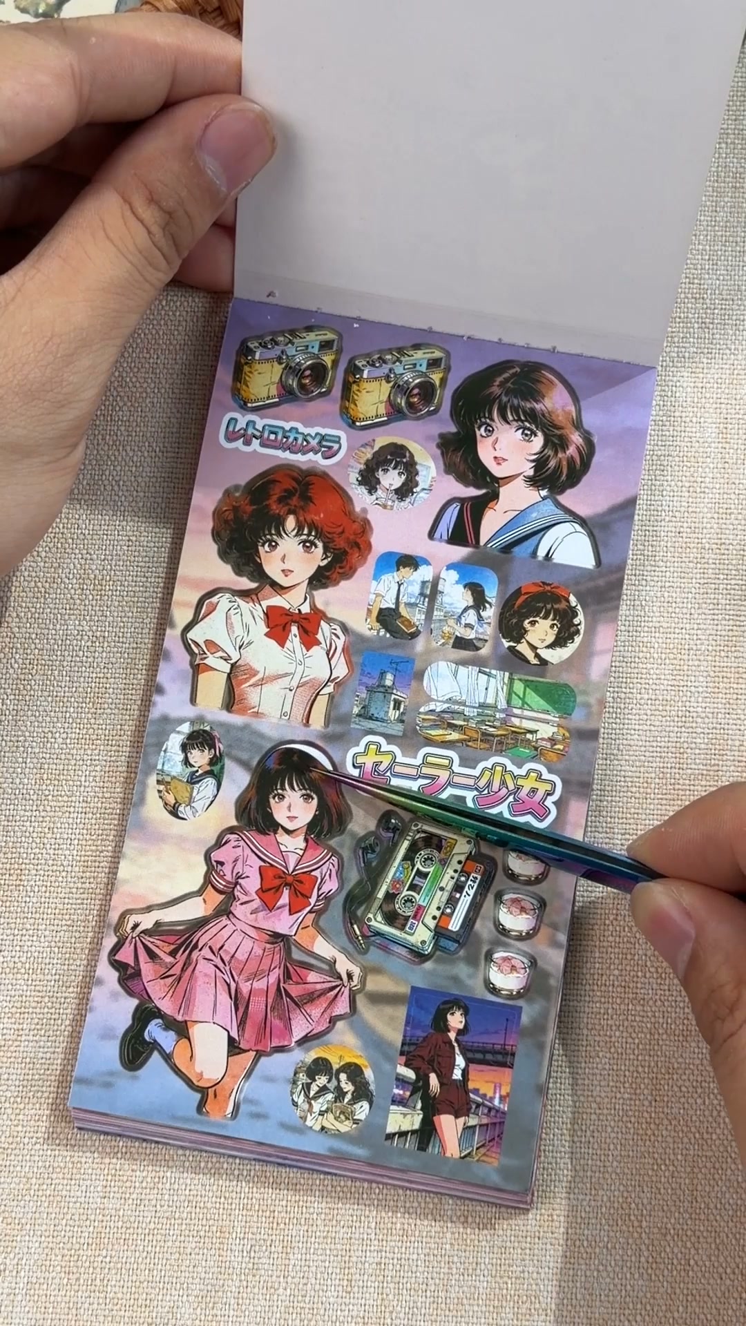 Japanese Lifestyle Aesthetics Pre-cut Sticker Book