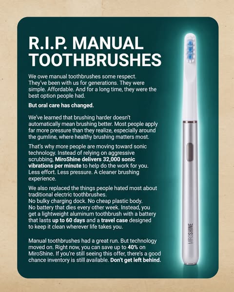 Why has your toothbrush never upgraded?