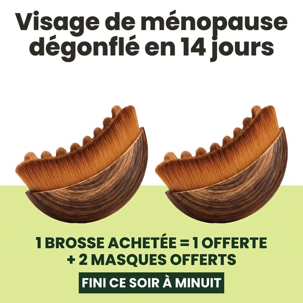 2 minutes par jour = peau plus ferme & moins de gonflements.