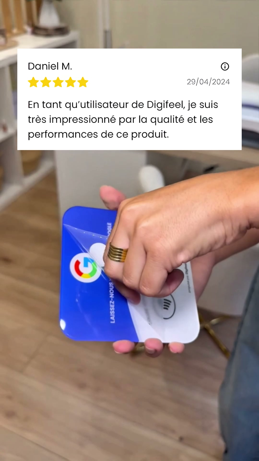 Plaque Avis Google Digifeel