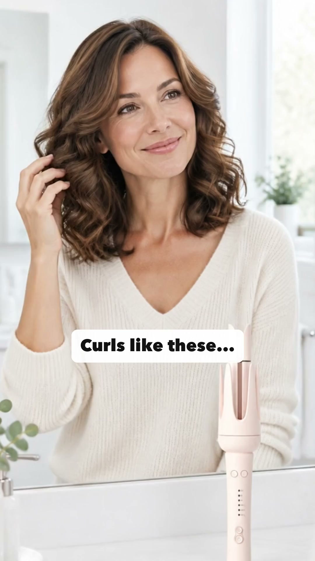 Curls at the press of a button