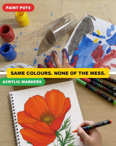 Same creative fun. Zero clean-up.