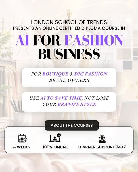 Master AI for Fashion Business in Just 4 Weeks