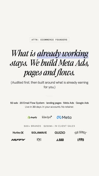 Change Your eCom Brand's Trajectory In 30 Days, No Retainer