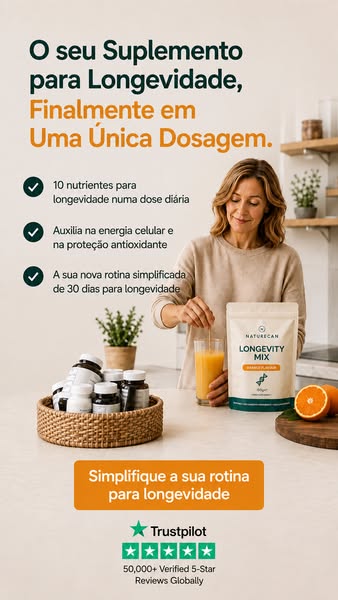 O seu suplemento para longevidade agora numa única dose.