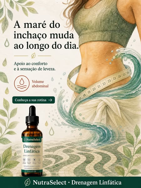 Menos inchaço, mais leveza em cada gota.