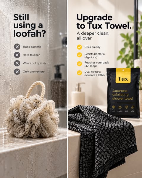Tux Shower Towel