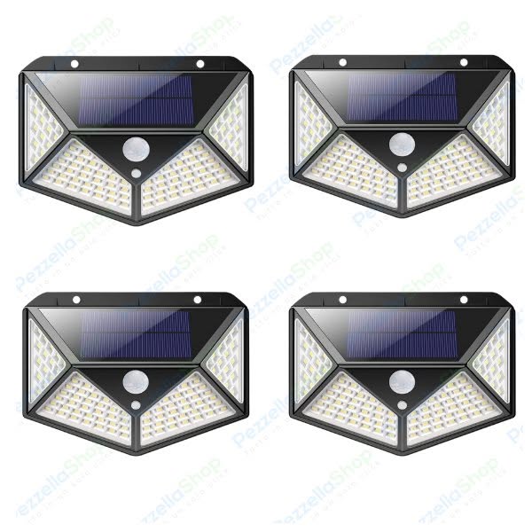 Solo per te: 10% di Sconto! 4 pz Lampade Solari 114 Led Con Sensore Movimento Illumina 270&deg;