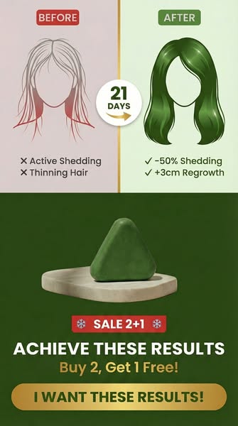 Korean Hair Growth Bar — Stop Hair Loss With 12 Herbs