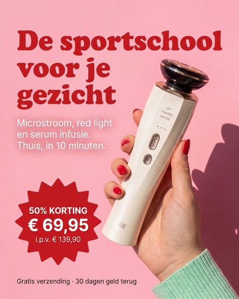 Lift je gezicht zonder botox. 50% korting vandaag