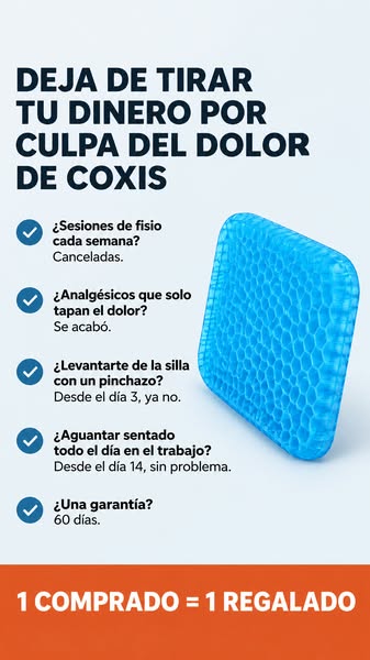 DEJA DE TIRAR TU DINERO POR CULPA DEL DOLOR DE COXIS