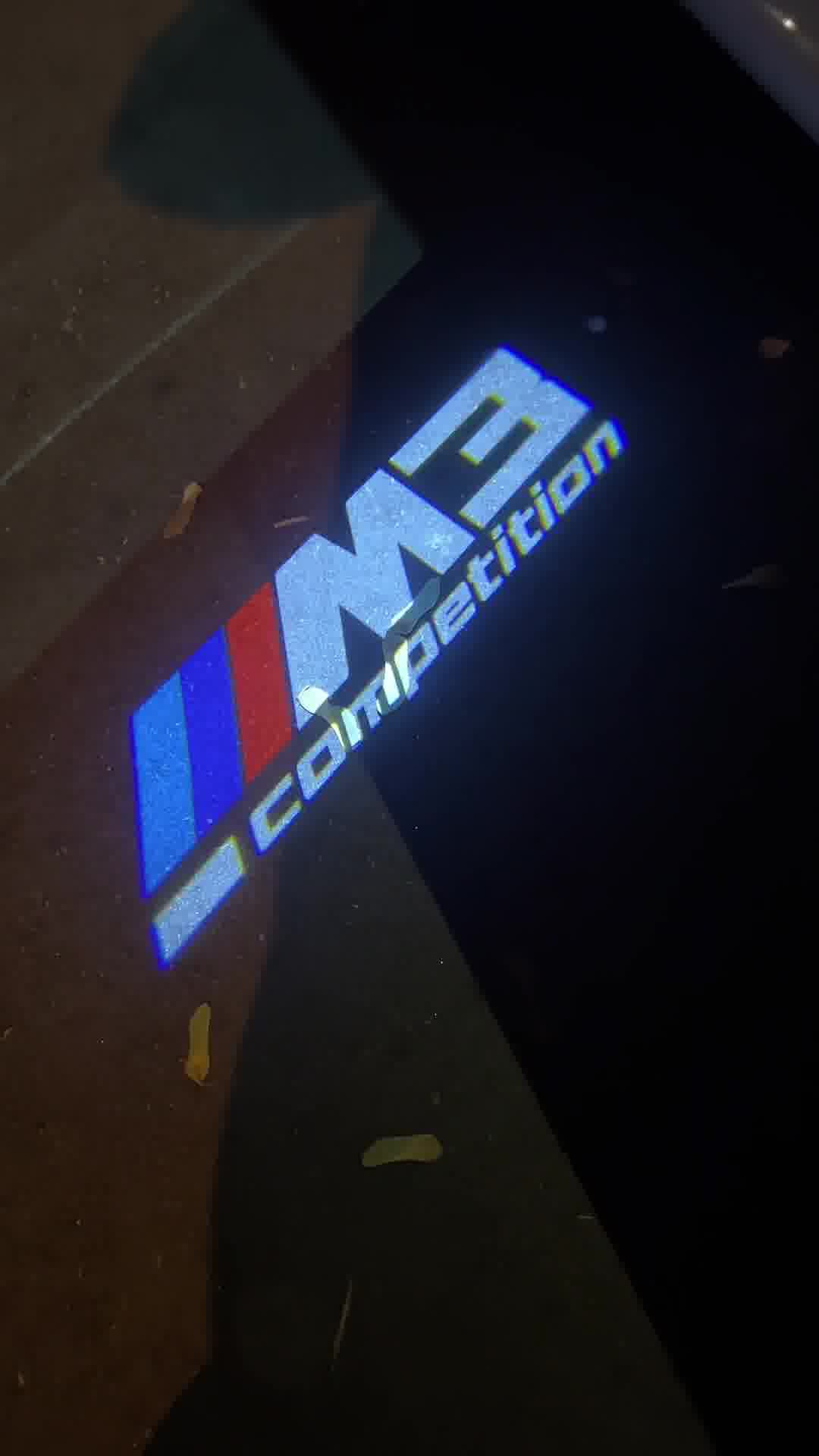 Custom BMW M Door lights