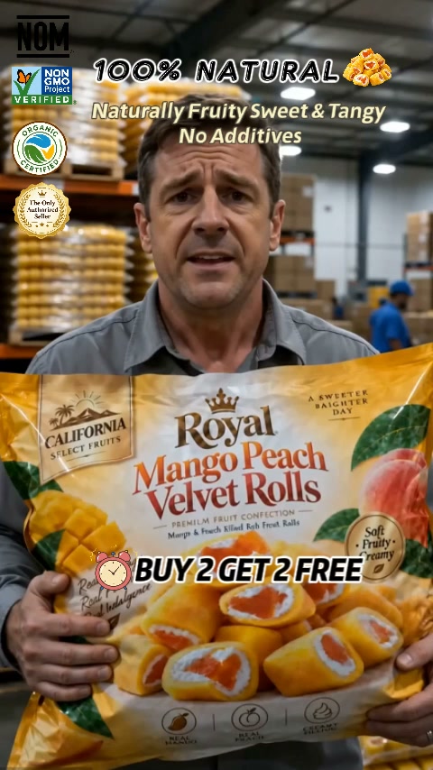 Royal Mango Peach Velvet Rolls