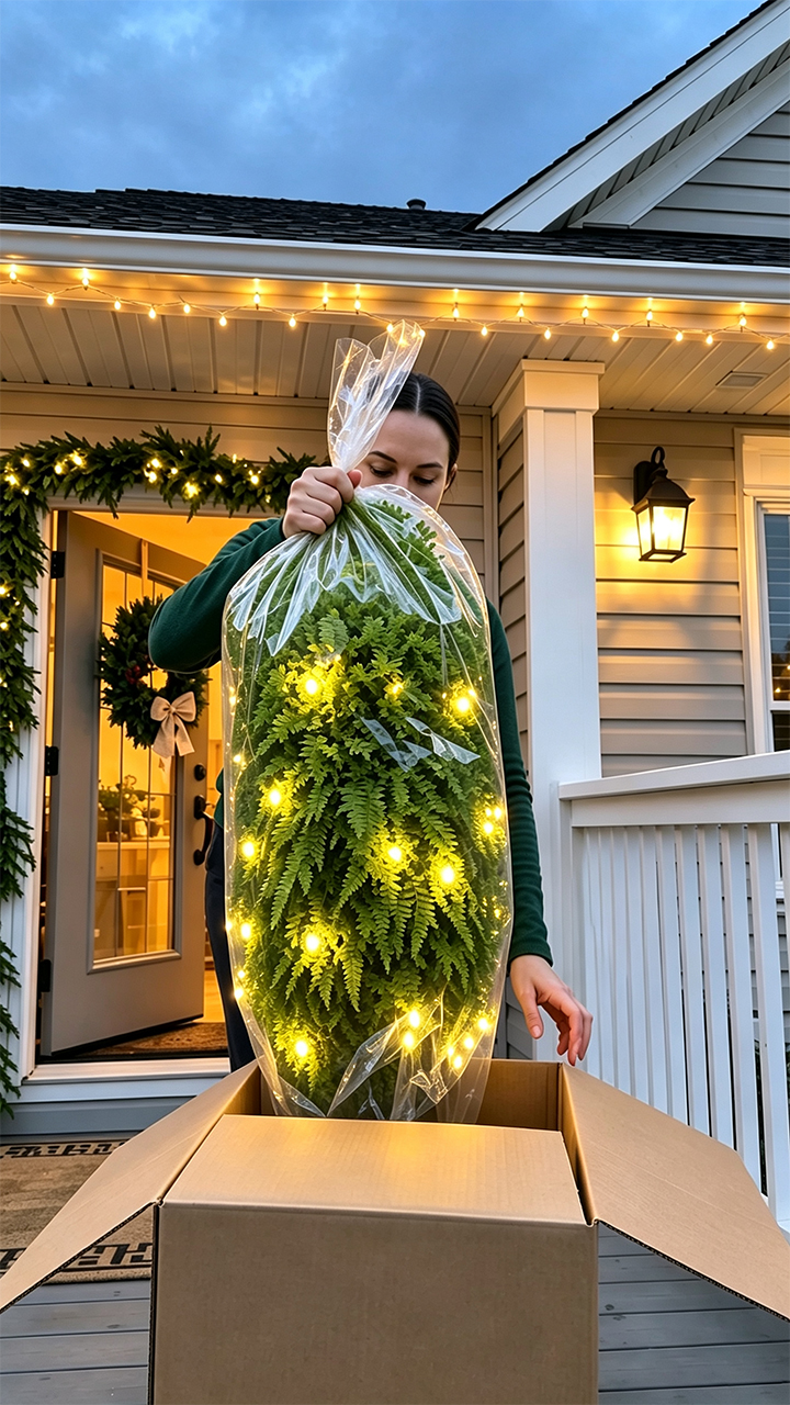 Glowing Boston Ferns with Lights – Zero Watering, Zero Maintenance
