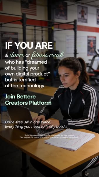 Launch your online business with BetterMe Creator Platform now!