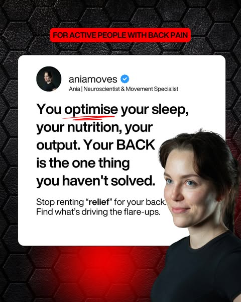 When your back stops running the show.