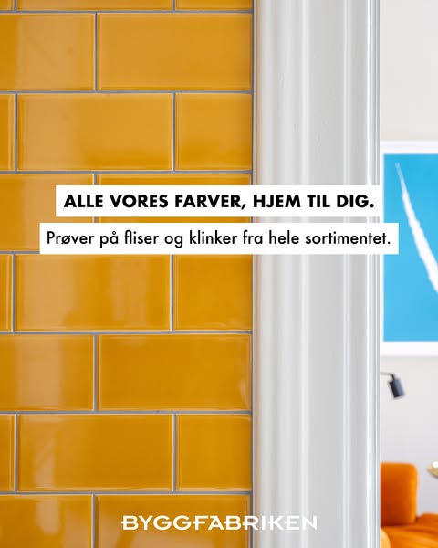 Fliseprøver for 1 kr./stk. og fri fragt for medlemmer