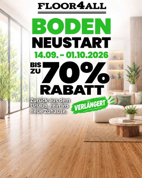 Nur noch bis 1.10., 23:59 Uhr