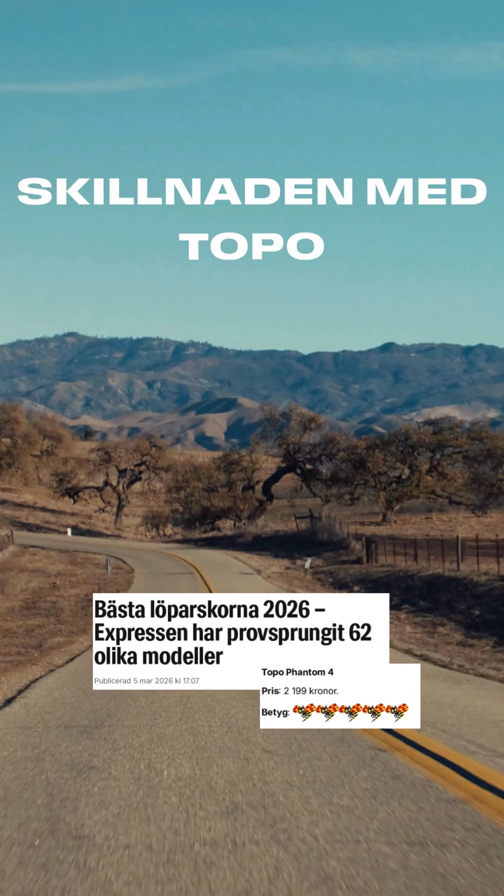 Anúncio de TopoAthletic Sverige