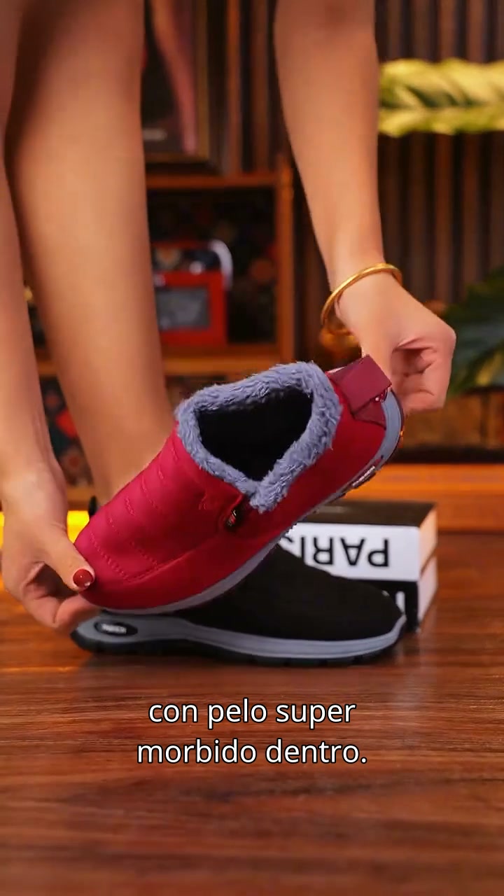 Stivaletti Invernali Slip-On Imbottiti per Donna e Uomo