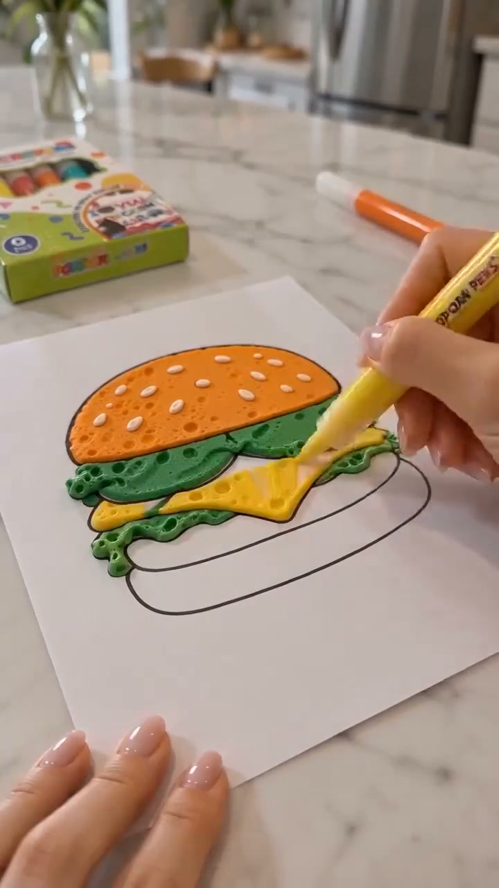 Draw flat, heat it up, and watch it POP!