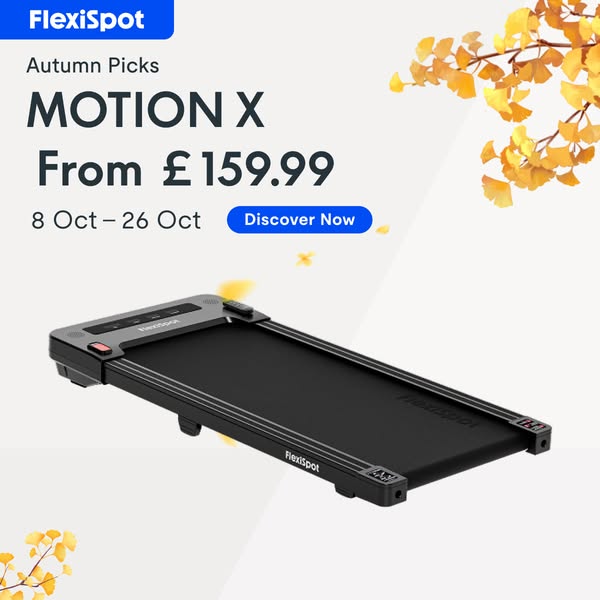 Step Into Autumn: MOTION X Walking Pad From £159.99