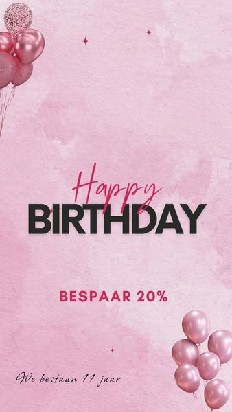 11-JARIG 20% korting op een ENORME selectie