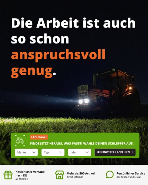 Mehr Sicht, wenn es dunkel wird