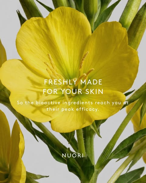 Most skincare is made for shelf life. NUORI is freshly made for your skin.