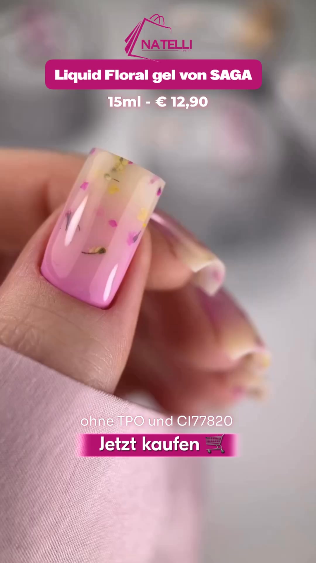Neuheit im NATELLI SHOP: Saga Liquid Floral Gel