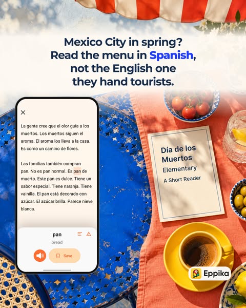 Read the menu in Spanish