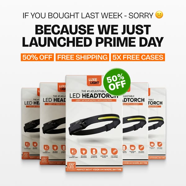 FREE CASE WITH EVERY HEADTORCH