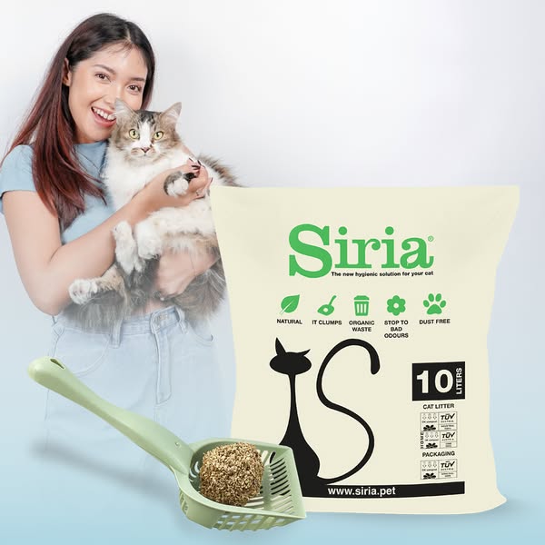 Natürlichen Katzenstreu