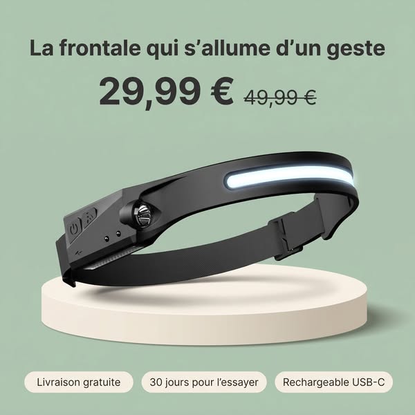 Les mains prises, la lampe à allumer