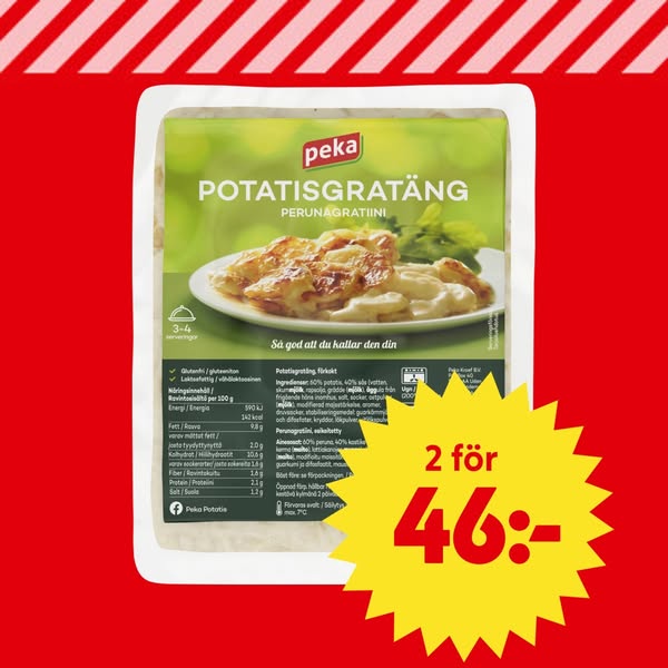 Potatisgratäng 800g Peka