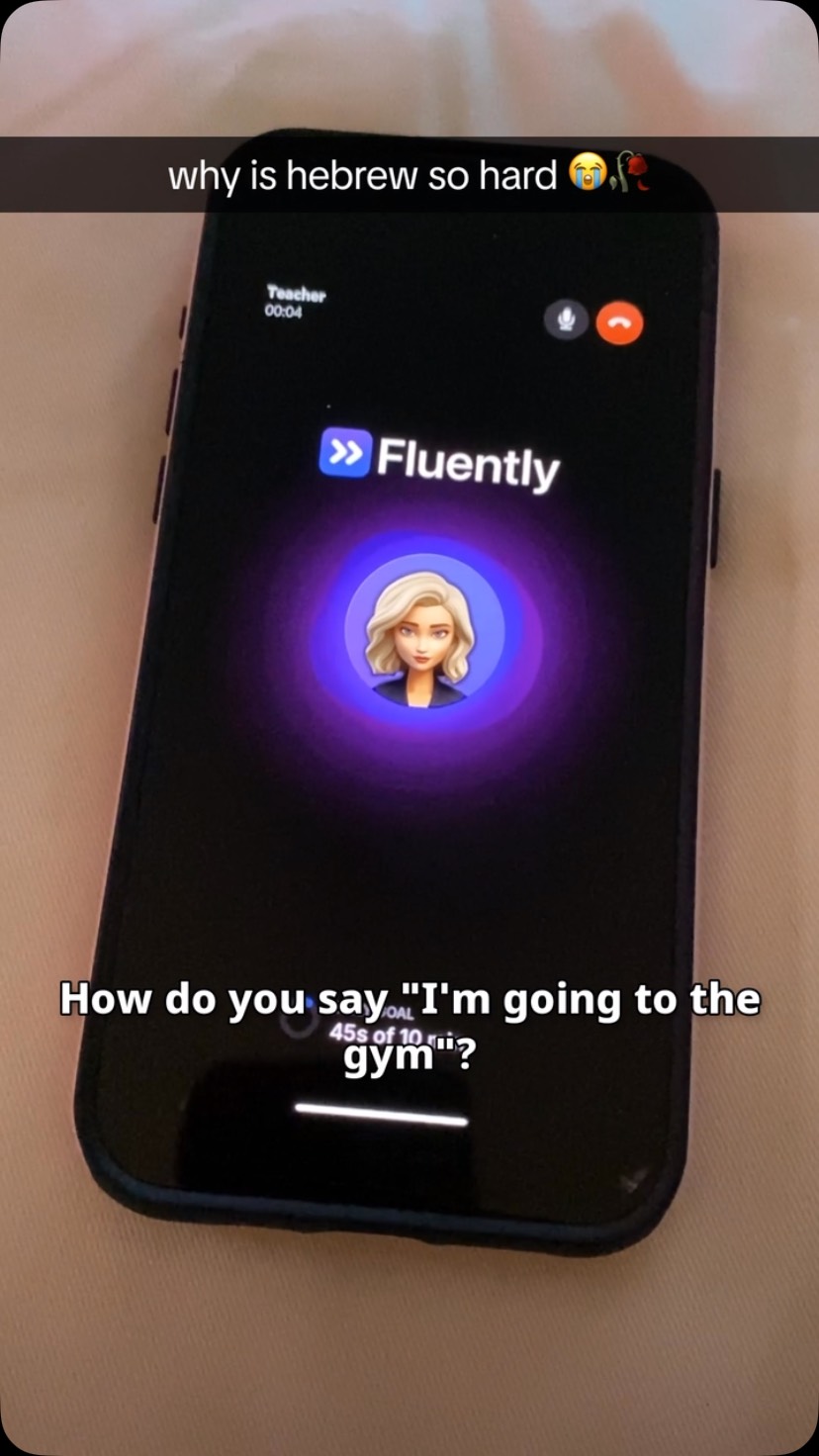 Anúncio de Fluently: AI Languge Tutor