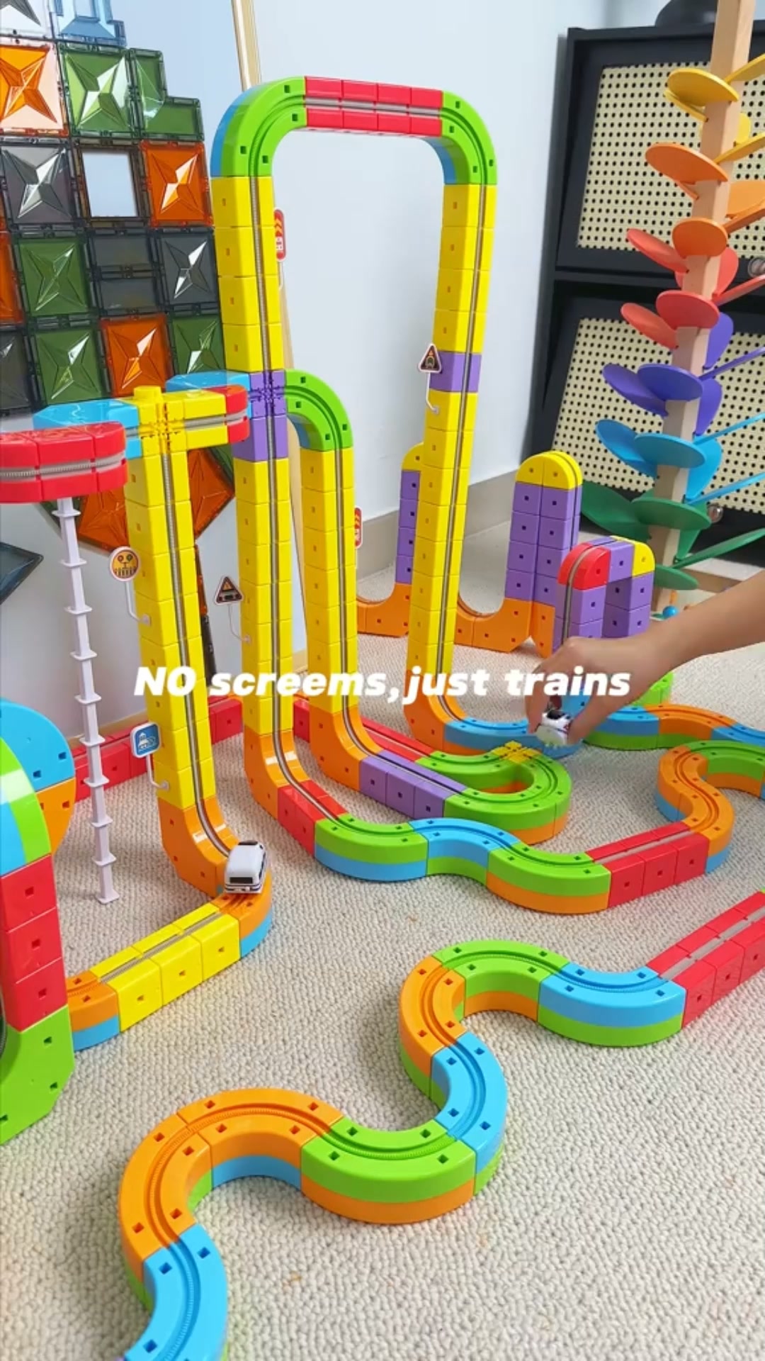 The train stays on upside-down. Nobody knows why