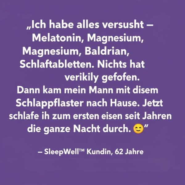 3 Uhr nachts, wieder wach. Bis ich das entdeckte…