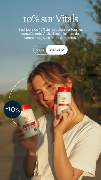 10 % sur tous les VITALS cette semaine