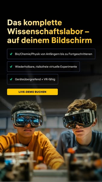 Labore für Biologie, Chemie und Physik – auf jedem Gerät.
