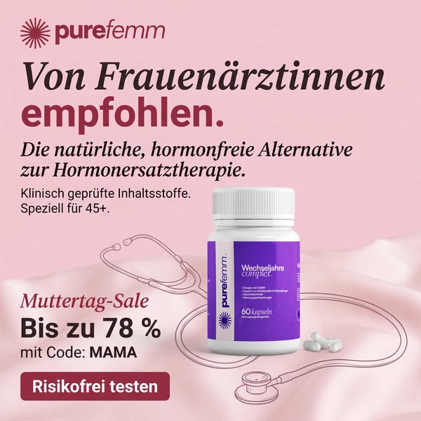 MUTTERTAG-SALE: 78 % Rabatt auf Purefemm — Code MAMA