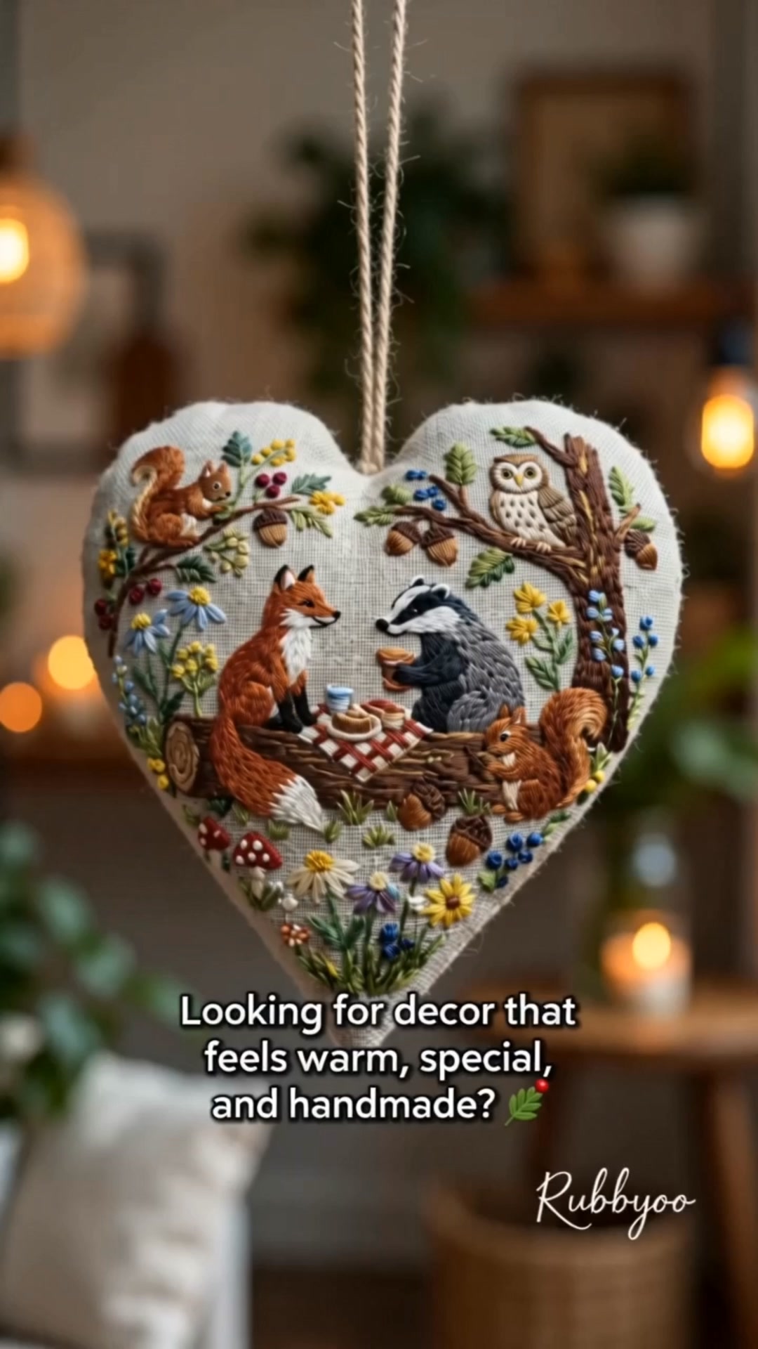 Heart Embroidery Ornaments For Beginners