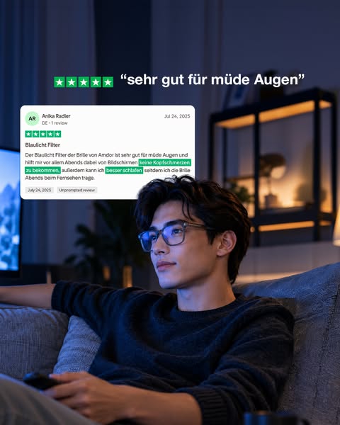 1+1 GRATIS: BLAU II Blaulichtfilterbrille