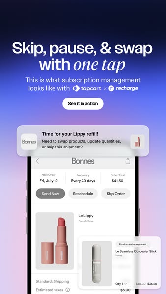 Reduce subscriber churn with Tapcart