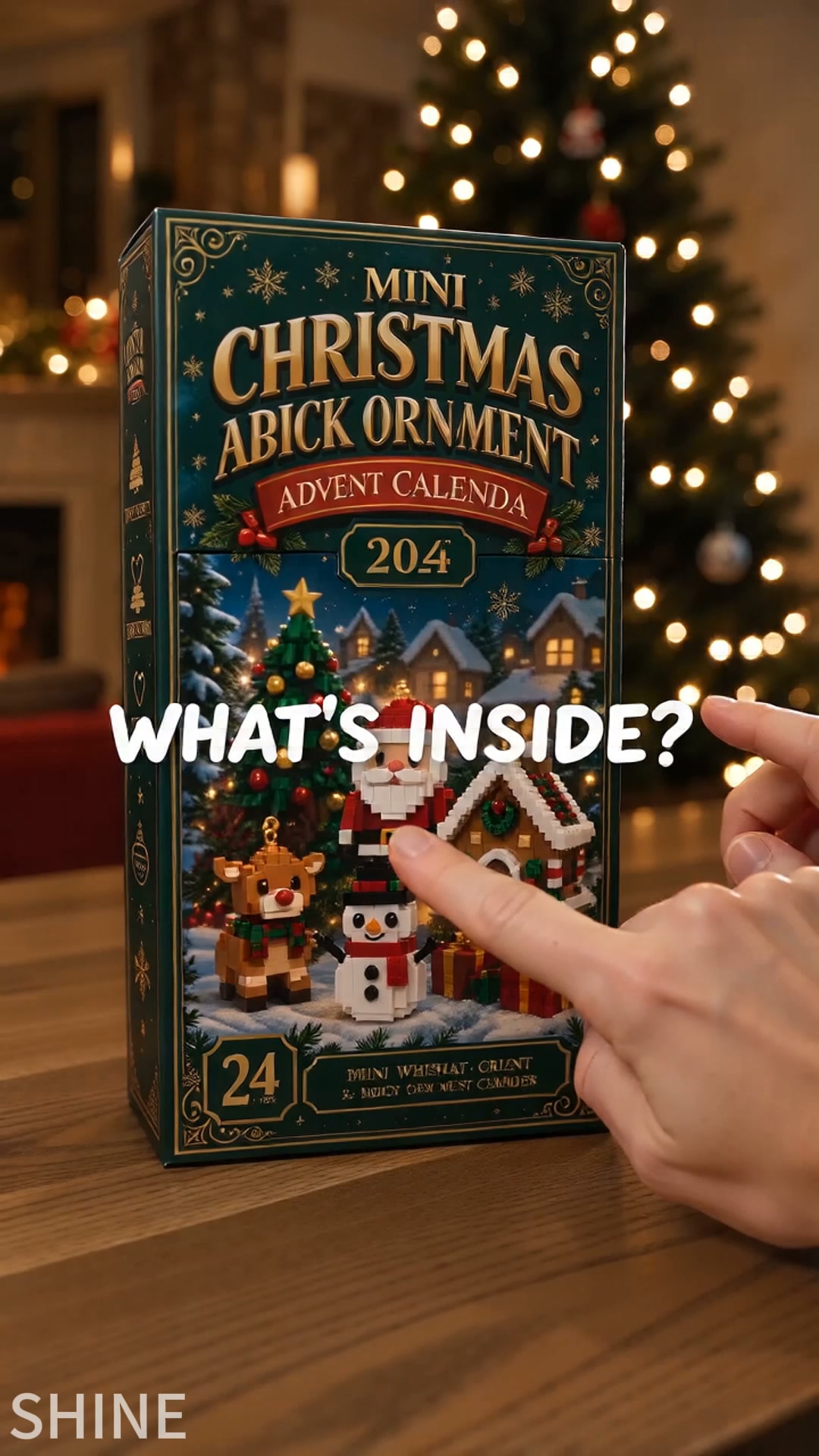 Last day to save 49% – 24-Day Mini Christmas Ornament Advent Calendar | 24 unique festive buildable designs with hanging loops—perfect