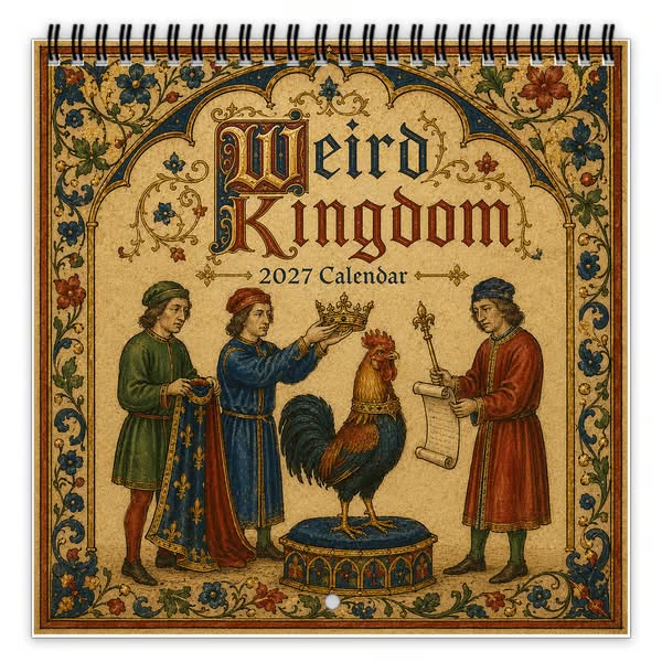 Weird Kingdom 2027 Wall Calendar – 12 Months of Curious Portraits & Whimsical Moments